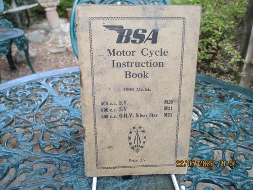 Bsa motor cycle instruction - motor,