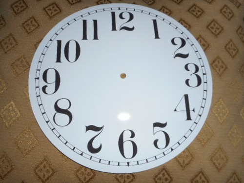 Clock dial face paper - face, 6"