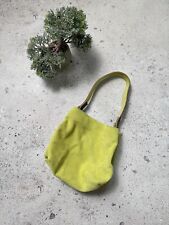 Owen Barry Green Suede Shoulder Bag Buttery High Quality Luxury Brand OS
