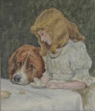 c. 1910 Edwardian Watercolour
