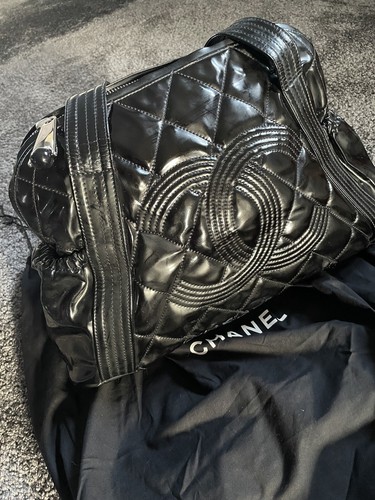 Chanel handbag black large - chanel,