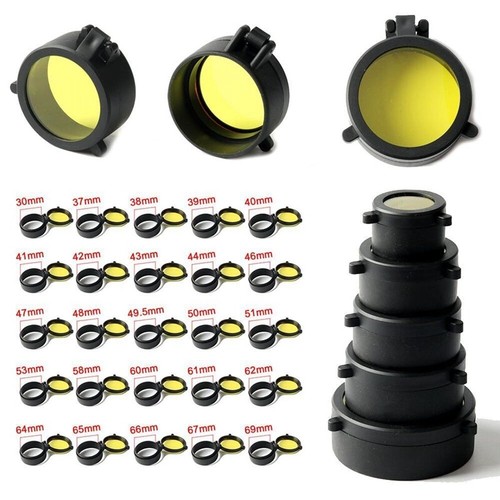 Flip scope covers rifle - flip, up