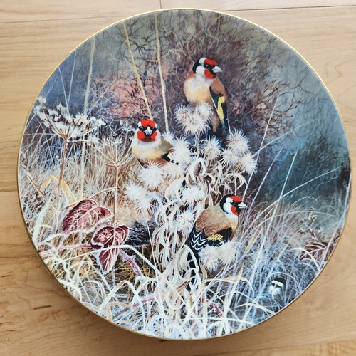 Coalport goldfinches plate - coalport,