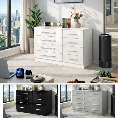 High gloss drawer sideboard - high,