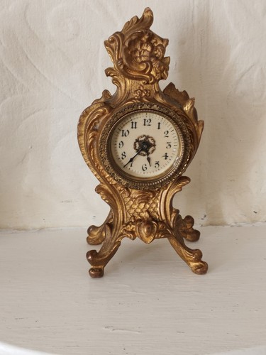 Vintage ornate gilt mantel - ornate,