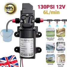 130PSI High Pressure Water Pump Caravan Camper Motorhome 12V Water Pump 6L/Min