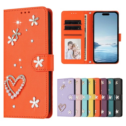 Diamond love wallet leather - love,