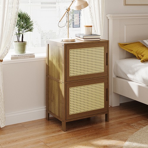 Wooden bedside table - bedside,