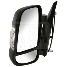 Fiat Ducato 2006-2021 Electric Heated Door Wing Mirror Black Left Near Side