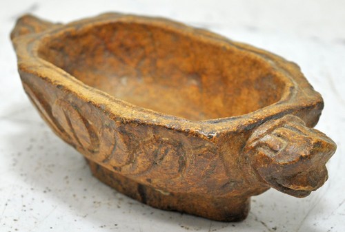 Antique yellow sand stone oval - sand,