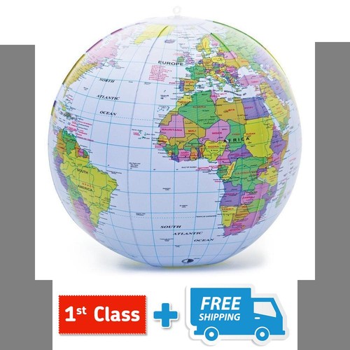 Bow globe 40cm world map - bow-up,
