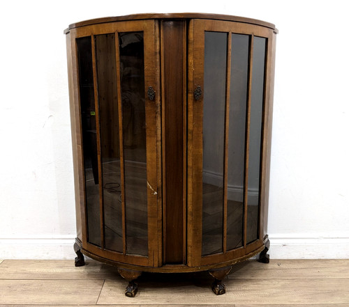 Display cabinet antique walnut - display,