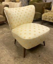 VINTAGE EAST GERMAN BARTHOLOMEW COCKTAIL CHAIR ORIGINAL MATERIAL C1965