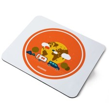 Mouse Mat Pad - Caravan Motorhome Camping Van Bus Laptop PC Desk Office #9247