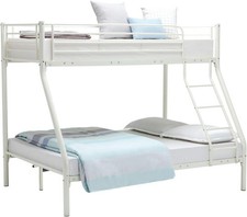 Panana Triple Metal Bunk Bed for 3 Persons - Stylish Black Alloy Steel Frame 