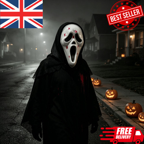 Ghost face mask - ghost, halloween