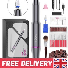 All-in-One Electric Nail File with 12 Accessories - Perfect for Nail Art Lovers