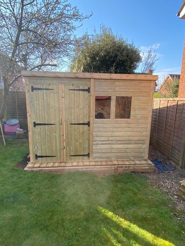 10x8 pent garden shed - garden, workshop