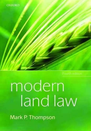 Modern land law - law, by