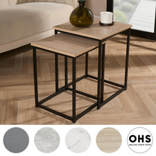 Nest of Tables Square Wood Top