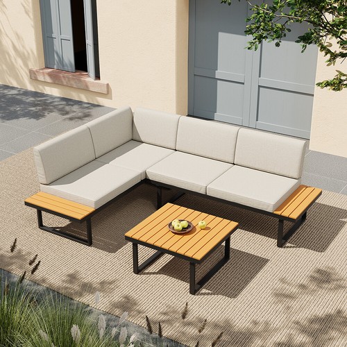 Patio sofa set corner - sofa,