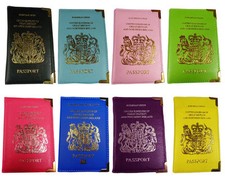 UK Passport Holder PU Leather