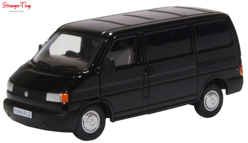 Oxford diecast van black - vw, t4