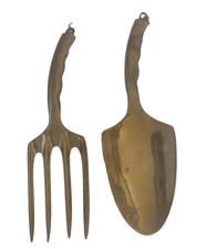 19th Century Solid Brass Hand