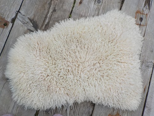 Vintage natural sheep skin - sheep,