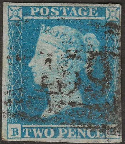 1841 two penny blue - gb,