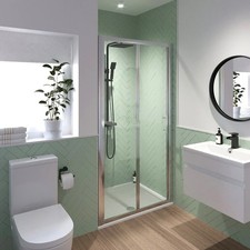 Bifold Shower Door 900mm - 6mm