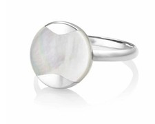 Dune Silver Mother of Pearl Ring By Jersey Pearl