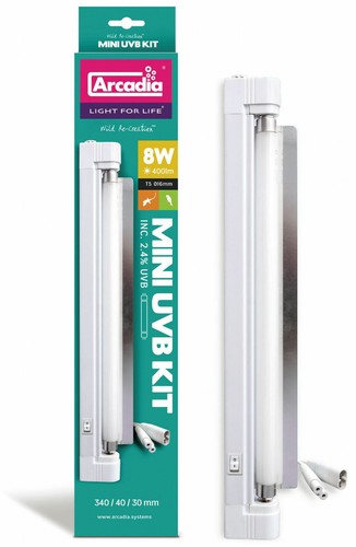 Arcadia mini uvb kit - 8w,