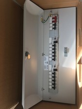 MK Honeywell 21 Way Populated White Metal Consumer Unit Fuse Board 12 MCB Loaded
