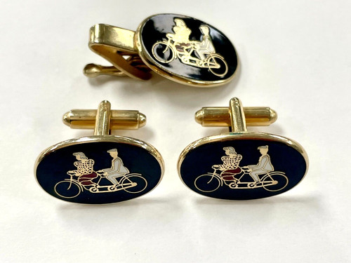 Vintage tandem bicycle cuff - vintage,