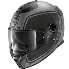 SHARK SPARTAN PRIONA MATT ANTHRACITE BLACK MOTORCYCLE MOTORBIKE BIKE HELMET