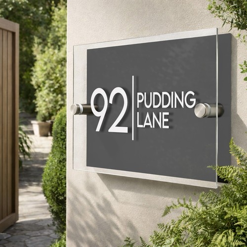 House number plaques - house,