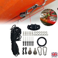Kayak Anchor Trolley Kits 9m Rope Nuts Pad Eyes Rivets Marine Water Sports