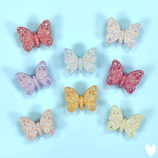 DRESS IT UP Buttons Tiny Glitter Butterflies 4422 -  Embellishments Bugs Insects
