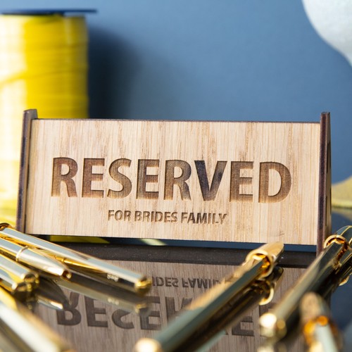 Reserved wedding sign wooden - reserved,