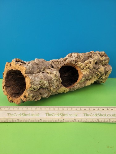 Cork bark hamster tube nest - cork,