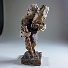 Vintage Mexican Folk Art Paper Mache Figure – Handcrafted Decorative Sculpture