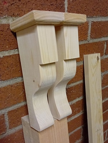 Pine wood corbels decorative - wood,