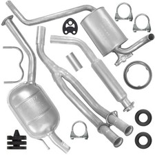Muffler Set Exhaust System Exhaust for Mercedes 190 W201 1.8 2.0 Saloon