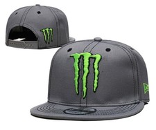 Monster Energy gray flat brim cap