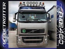 VOLVO GLOBETROTTER STICKER FOR THE FRONT TOP OF THE ROOF FH