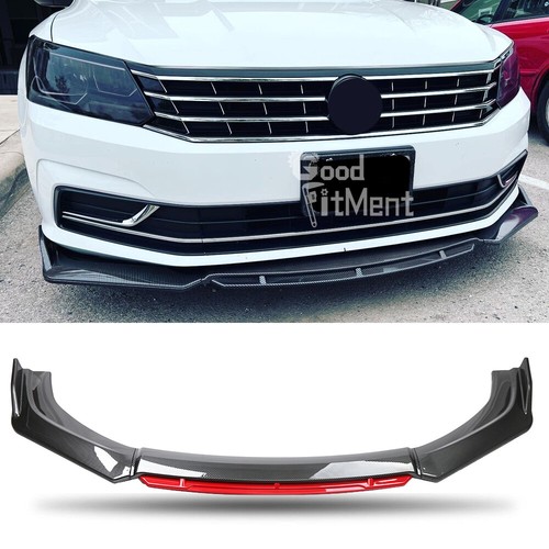 Carbon fiber look front bumper - carbon,
