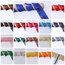 2Y 2 IN Silky Feather Fringe Trimming Braid Wedding Embellish Lace Sewing Ribbon