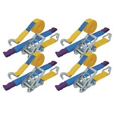 Recovery Ratchet Straps – Set of 4 with Soft Wheel Protectors for Transporters