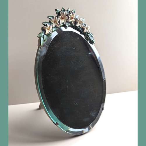 Vintage 1930 oval - vintage, floral